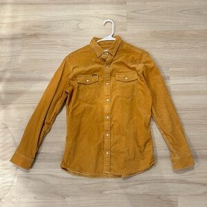 Poncho Outdoors corduroy mustard western shirt
